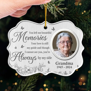 Photo personnalisée « Une belle âme dont on se souvient » - Ornement commémoratif personnalisé - Forme Benelux en métal - Cadeau de condoléances, cadeau de Noël pour les membres de la famille