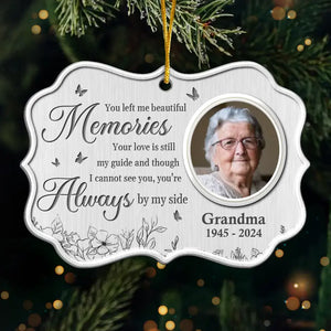 Photo personnalisée « Une belle âme dont on se souvient » - Ornement commémoratif personnalisé - Forme Benelux en métal - Cadeau de condoléances, cadeau de Noël pour les membres de la famille