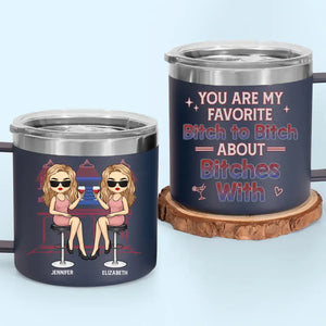 La véritable amitié est une perle rare - Gobelet personnalisé en acier inoxydable de 14 oz avec poignée - Cadeau pour meilleures amies, meilleures amies et sœurs