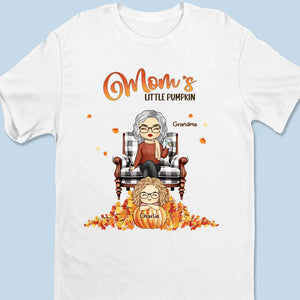 Les petites citrouilles de maman - T-shirt, sweat à capuche et sweat-shirt unisexe personnalisé pour la famille - Cadeau d'Halloween pour maman et grand-mère