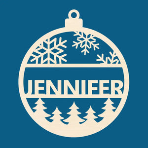 Ma famille adore Noël - Décoration familiale personnalisée - Bois en forme personnalisée - Cadeau de Noël pour les membres de la famille