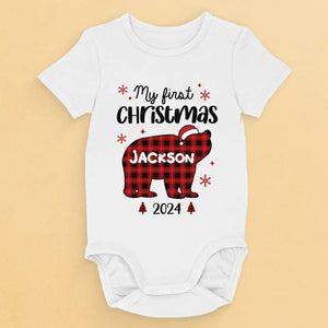 Notre fierté et notre joie de Noël - Body bébé personnalisé pour toute la famille - Cadeau de Noël pour bébé, enfant et nouveau-né