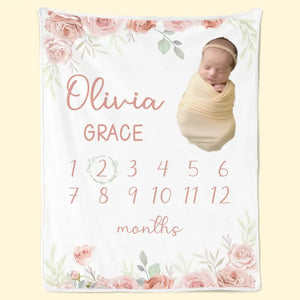 Couverture personnalisée pour bébé : un nouveau-né marque le début de toutes choses ! Couverture personnalisée pour bébé ! Cadeau pour bébé, enfant et nouveau-né.