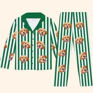 Pyjama personnalisé avec photo « Tu es mon miracle de Noël à quatre pattes » - Pyjama personnalisé pour chien et chat - Cadeau de Noël pour propriétaires et amoureux des animaux
