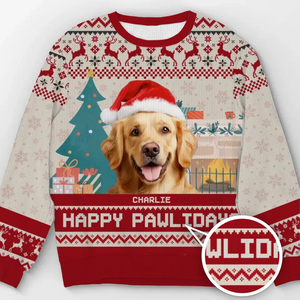 Sweat-shirt personnalisé avec photo « Vous êtes le meilleur cadeau de tous les temps » pour chien et chat, pull en laine unisexe, cadeau de Noël pour les propriétaires et les amoureux des animaux.