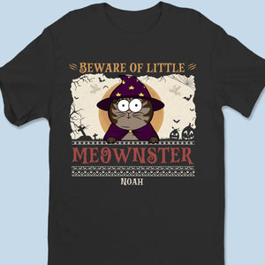 Attention aux petits miaoueurs ! T-shirt, sweat à capuche et sweat-shirt unisexe personnalisé avec chat ! Cadeau d'Halloween pour les propriétaires et les amoureux des animaux.