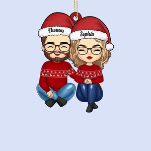 L'essence de Noël réside dans la famille - Décoration de Noël personnalisée en cuir - Cadeau de Noël pour les membres de la famille