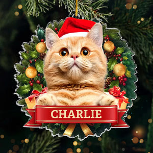 Photo personnalisée « Que vos journées soient belles et lumineuses » - Ornement personnalisé pour chien et chat - Acrylique en forme personnalisée - Cadeau de Noël pour les propriétaires et les amoureux des animaux