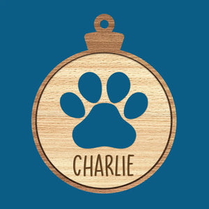 Pattes et joie pour un Noël parfait ! Décoration personnalisée pour chien et chat ! Bois de forme personnalisée ! Cadeau de Noël pour les propriétaires et les amoureux des animaux.
