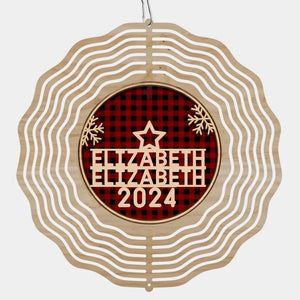 For It Is In Giving That We Receive - Family Personalized Custom Wind Spinner - Christmas Gift For Family Members