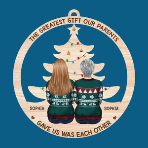 Les cadeaux de temps et d'amour sont sûrement les ingrédients de base de Noël - Ornement personnalisé familial personnalisé - Bois en forme personnalisée - Cadeau de Noël pour les membres de la famille, les frères et sœurs