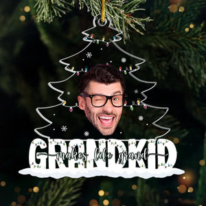 Photo personnalisée : je vous souhaite les charmes de Noël toute l'année - Ornement personnalisé familial personnalisé - Forme personnalisée en acrylique - Cadeau de Noël pour grand-mère, grand-père, petits-enfants