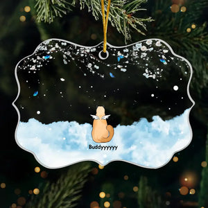Pour toujours dans mon cœur - Ornement commémoratif personnalisé - Forme Benelux en acrylique - Cadeau de Noël, cadeau de condoléances pour les propriétaires d'animaux et les amoureux des animaux