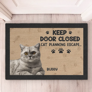 Tapis décoratif personnalisé pour chien et chat : la maison est là où séjourne l'animal ; cadeau idéal pour les propriétaires et les amoureux des animaux.