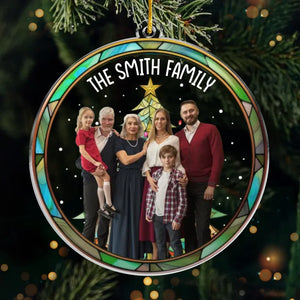 Custom Photo We Are Here Together - Family Personalized Custom Ornament - Acrylic Custom Shaped - Christmas Gift For Family Members