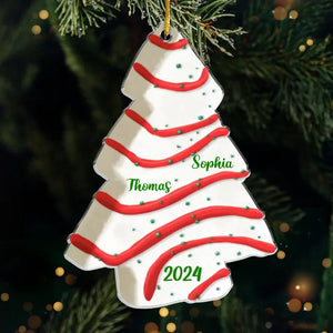 Joyeux Noël à ma famille ! Décoration personnalisée en acrylique pour la famille. Cadeau de Noël pour les membres de la famille.