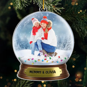 Photo personnalisée Merci d'avoir béni ma vie chaque jour - Ornement personnalisé familial personnalisé - Forme personnalisée en acrylique - Cadeau de Noël pour maman, fille