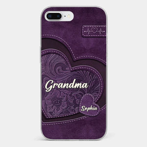 Coque de téléphone transparente imprimée effet gonflé 3D personnalisée - Cadeaux d'anniversaire personnalisés pour maman, grand-mère - Tu es la mère que tout le monde rêve d'avoir