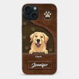 A Dog Wags Its Tail With Its Heart - Dog Personalized Custom Clear Phone Case - Gift For Pet Owners, Pet Lovers