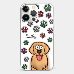 My Prints Follow Every Places You Go - Dog & Cat Personalized Custom 3D Inflated Effect Printed Clear Phone Case - Gift For Pet Owners, Pet Lovers