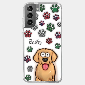 My Prints Follow Every Places You Go - Dog & Cat Personalized Custom 3D Inflated Effect Printed Clear Phone Case - Gift For Pet Owners, Pet Lovers