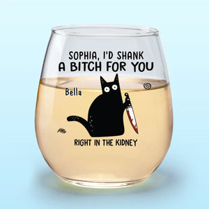 Aimer et détester les mêmes choses, voilà ce qui fait une amitié solide - Verre à vin personnalisé pour ami - Cadeau de Noël pour meilleurs amis, sœurs, membres de la famille, collègues