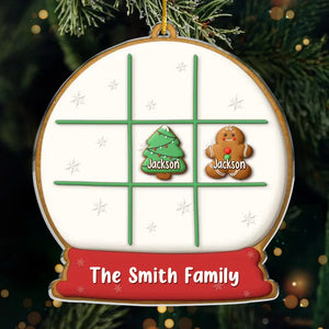 Notre famille est un cercle de force et d'amour - Ornement personnalisé pour la famille - Forme personnalisée en acrylique - Cadeau de Noël pour les membres de la famille