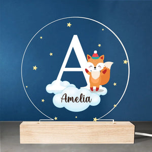 Né pour être aimé - Lampe LED 3D personnalisée en forme de famille - Cadeau de naissance pour les membres de la famille