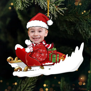 Photo personnalisée pour enfants : des fêtes de fin d'année inoubliables ! Décoration familiale personnalisée ! Acrylique de forme personnalisée ! Cadeau de Noël pour enfants
