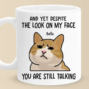 Avec mon expression disant assez - Tasse personnalisée pour ami - Cadeau de Noël, cadeau d'anniversaire pour meilleurs amis, membres de la famille, collègues, vous-même