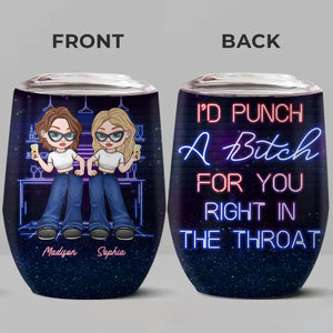 Les meilleurs amis sont difficiles à trouver - Verre à vin personnalisé Bestie - Cadeau pour meilleures amies, meilleures amies, sœurs