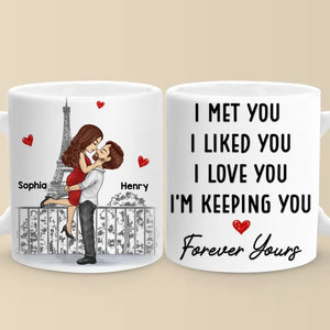 Tu es mon amour pour toujours et à jamais - Tasse personnalisée pour couple - Cadeau pour mari et femme, anniversaire