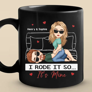 Mon entraînement cardio préféré - Mug noir personnalisé pour couple - Cadeau pour mari et femme, anniversaire