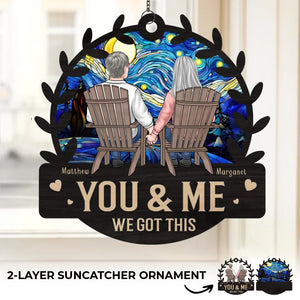 Un couple qui rit ensemble, reste ensemble - Ornement attrape-soleil personnalisé à suspendre à la fenêtre - Cadeau pour mari et femme, anniversaire