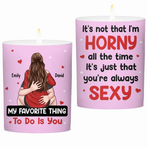 Je t'aime aujourd'hui, demain, pour toujours - Bougie parfumée sans fumée personnalisée pour couple - Cadeau pour mari et femme, anniversaire