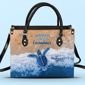 Si rien ne va bien, appelez votre grand-mère - Sac à main en cuir personnalisé pour la famille - Cadeau pour maman, grand-mère