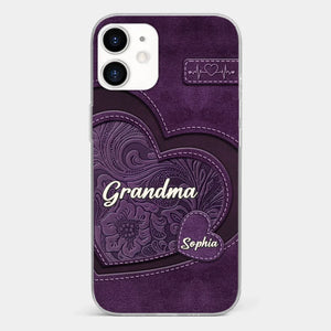 Grandma, Your Love Has Shaped Me In Lasting Ways - Family Personalized Custom Clear Phone Case - Gift For Mom, Grandma