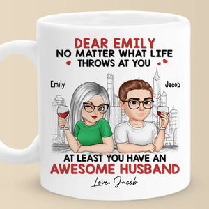 Vous avez un mari génial ! Mug personnalisé pour couple ! Cadeau pour mari et femme, anniversaire
