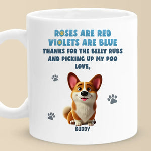 Les chiens font partie de la famille - Mug personnalisé pour chien - Cadeau pour les propriétaires et les amoureux des animaux