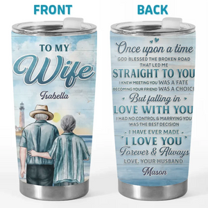 La meilleure chose à laquelle on puisse s'accrocher dans la vie, c'est l'un l'autre - Verre personnalisé pour couple - Cadeau pour mari et femme, anniversaire