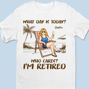 Who Cares - T-shirt unisexe personnalisé, t-shirt premium, sweat à capuche - Cadeau d'appréciation et de départ à la retraite pour collègues, amis de travail, collègues, membres de la famille