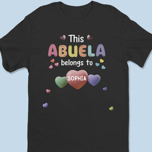 Chérir de doux moments avec nos petits-enfants - T-shirt unisexe personnalisé pour la famille, T-shirt premium, sweat à capuche - Cadeau pour maman, grand-mère