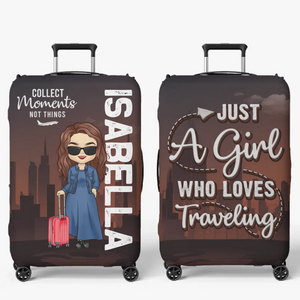 Poursuivez votre enthousiasme ! Housse de bagage personnalisée pour voyage ! Cadeau idéal pour les vacances d'été et les voyages d'aventure.
