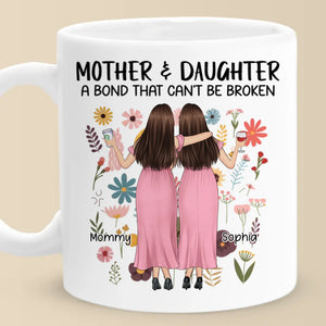 Nous partageons le rire, l'amour et un lien unique - Tasse personnalisée familiale - Cadeau pour maman, fille