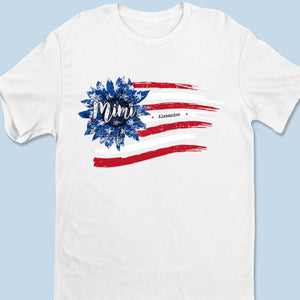 Grand-mère, un cadeau du ciel ! T-shirt unisexe personnalisé pour la famille, t-shirt premium, sweat à capuche, cadeau du 4 juillet pour maman et grand-mère.