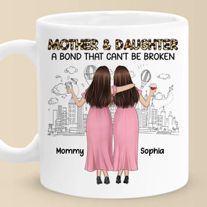 Fille par hasard, meilleure amie par choix - Tasse personnalisée pour la famille - Cadeau pour maman et fille
