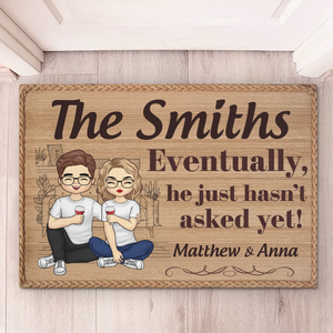 Un mariage parfait, maintenant et pour toujours - Tapis décoratif personnalisé pour couple - Cadeau de pendaison de crémaillère pour mari et femme, anniversaire