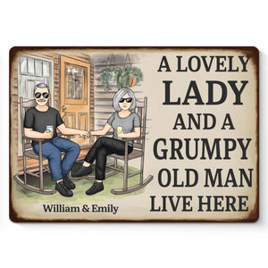 L'amour ne vieillit pas, il s'approfondit - Plaque en métal personnalisée pour couple - Cadeau de pendaison de crémaillère pour mari et femme, anniversaire