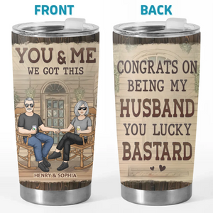 Nous comblons nos cœurs respectifs - Verre personnalisé pour couple - Cadeau pour mari et femme, anniversaire