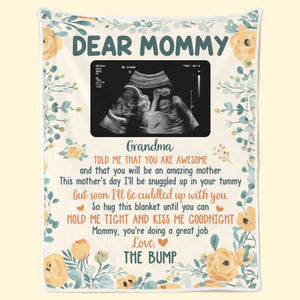 Couverture personnalisée pour célébrer la joie d'un nouveau départ - Couverture personnalisée pour la famille - Cadeau de naissance, cadeau pour la première maman